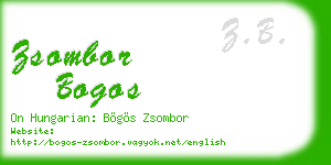 zsombor bogos business card