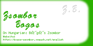 zsombor bogos business card
